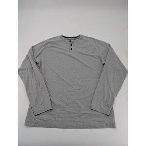 Public Rec Men's Large‎ Light Gray Go To Long Sleeve Henley Tee Shirt Pullover